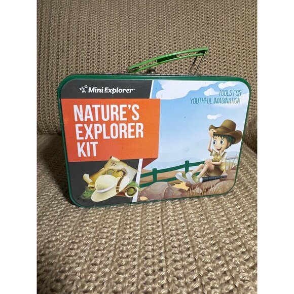 Natures Explorer Kit For Kids w/ Binoculars Compass LED Flashlight & Magnifier - Picture 2 of 9